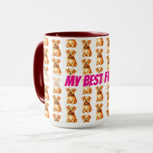 Pflege für Haustiere Personalisierte Gold Elegante Tasse