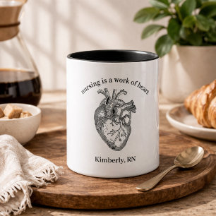 Pflege ist ein Werk der Kaffee-Tasse Zweifarbige Tasse
