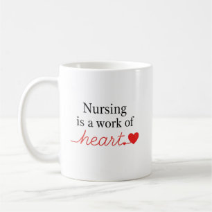 Pflege ist eine Herzensangelegenheit Schrift-Typog Kaffeetasse