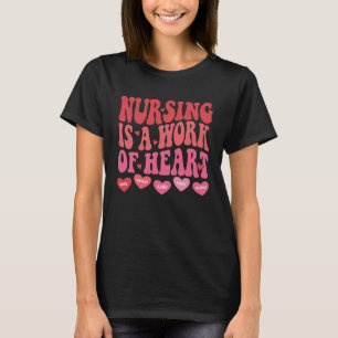 Pflege ist eine Herzensarbeit Mädchen Frauen Krank T-Shirt
