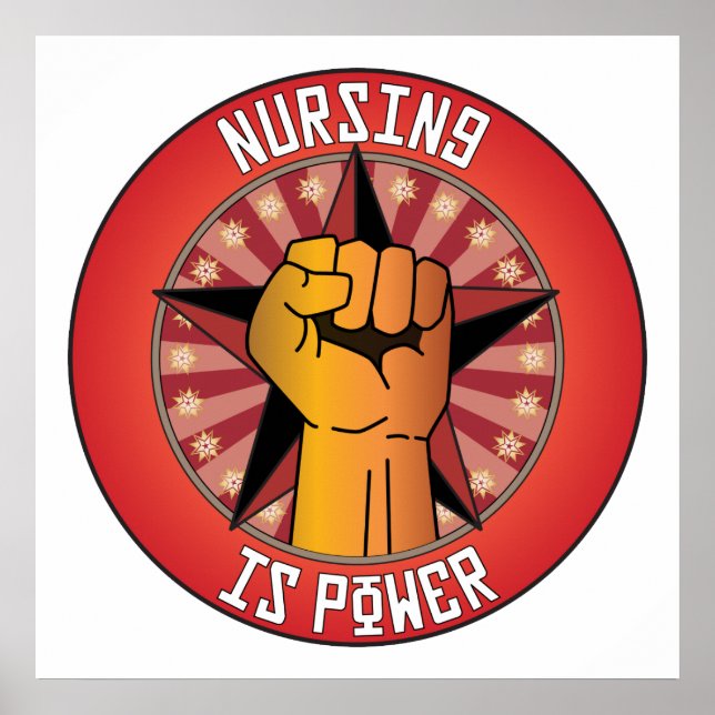 Pflege ist Power Poster (Vorne)