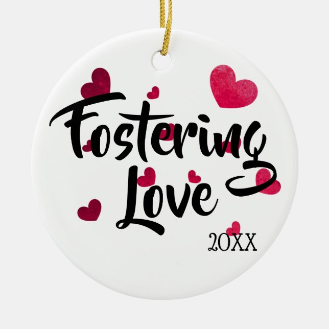 Pflege Liebe - Pflegesorgfalt-Adoptions-Geschenke Keramik Ornament (Vorne)