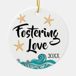 Pflege Liebe - Pflegesorgfalt-Adoptions-Geschenke Keramik Ornament