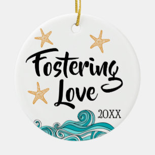 Pflege Liebe - Pflegesorgfalt-Adoptions-Geschenke Keramik Ornament