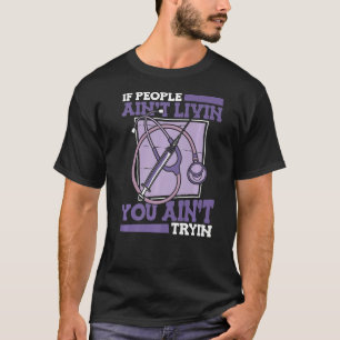 Pflege Stethoscope Caretaker Hospital Nurse T-Shirt