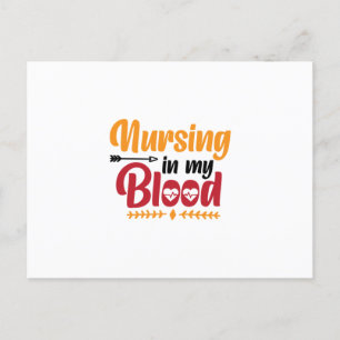 Pflege von Geschenken in meinem Blut Postkarte
