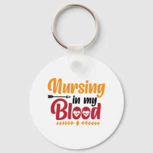 Pflege von Geschenken in meinem Blut Schlüsselanhänger