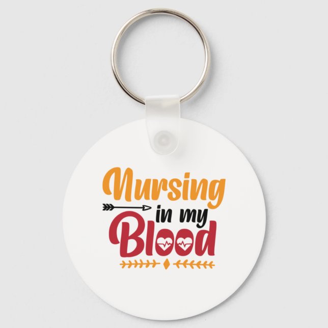 Pflege von Geschenken in meinem Blut Schlüsselanhänger (Vorderseite)
