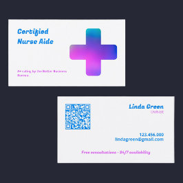 Pflege von QR CNA Visitenkarte