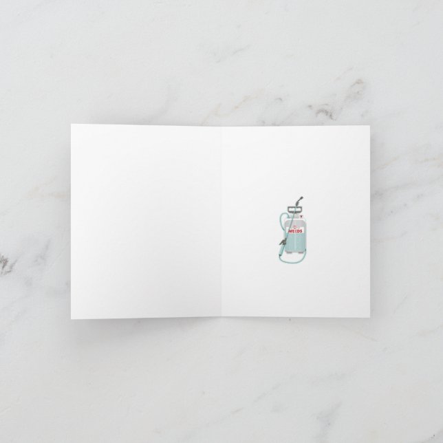 Pflege von Unkrautspray Karte (Innenseite)