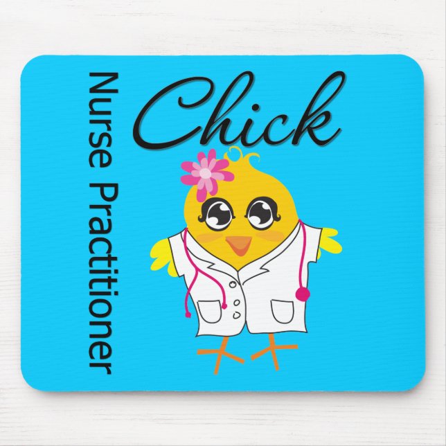 Pflegeberuf Chick Nurse Practitioner Mousepad (Vorne)