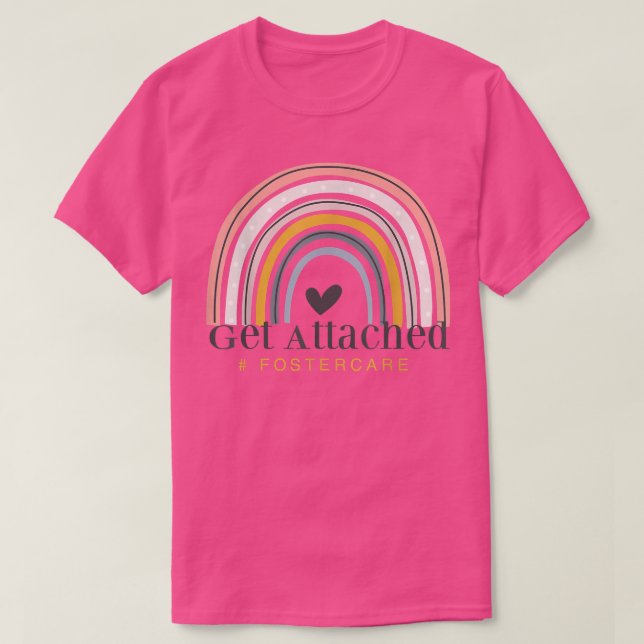 Pflegeeltern wird die Adoption des Regenbogens bei T-Shirt (Design vorne)