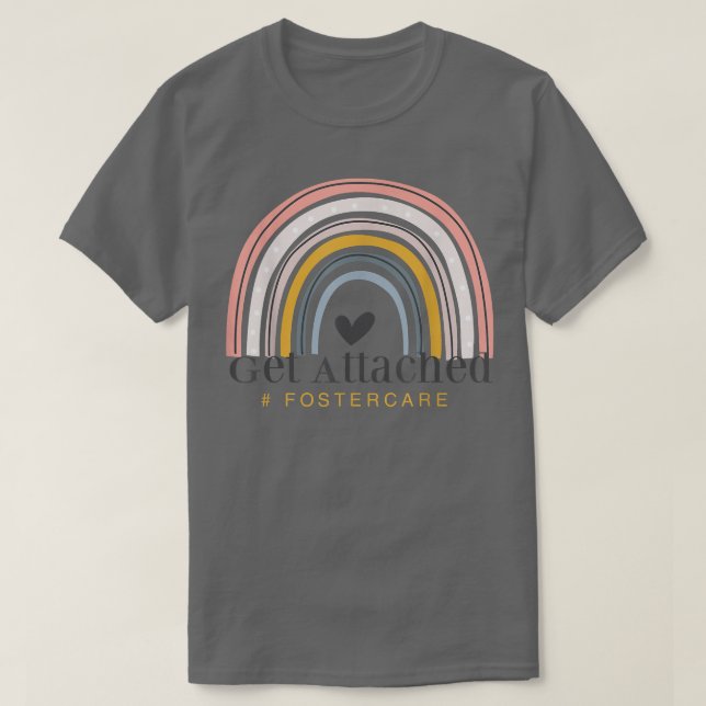 Pflegeeltern wird die Adoption des Regenbogens bei T-Shirt (Design vorne)