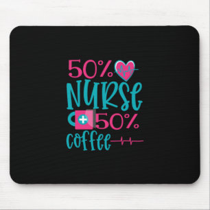 Pflegegeschenk 50 Krankenschwester 50 Kaffee Mousepad