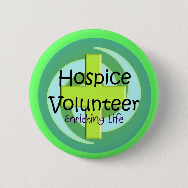 Pflegeheim-freiwillige Knöpfe und Aufkleber Button (Vorderseite)