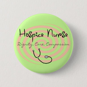 Pflegeheim-Krankenschwester Button