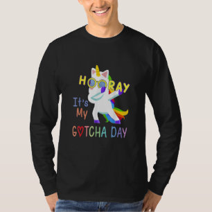 Pflegekind Adoption Hurra, es ist mein Gotcha-T T-Shirt