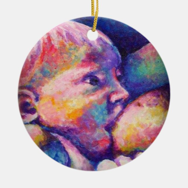 Pflegekind Keramik Ornament (Vorne)