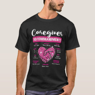 Pflegekraft 10 Gebote Pflege Leben Krankenpfleger T-Shirt