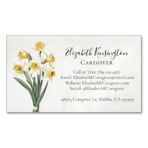 Pflegekraft Altenpflege Dienstleistungen Floral Magnetische Visitenkarte
