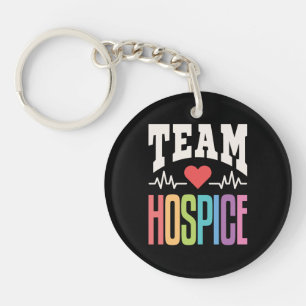 Pflegekräfte im Team Hospice Pflege Schlüsselanhänger