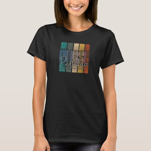 Pflegekräfte Kindermedizin Vintag T-Shirt (Vorderseite)