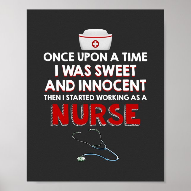 Pflegeleben | Ich arbeite als Krankenschwester Poster (Vorne)
