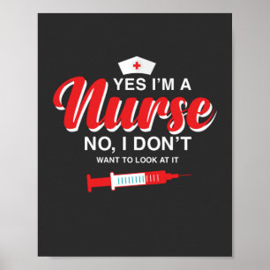 Pflegeleben Ich bin eine Krankenschwester Poster