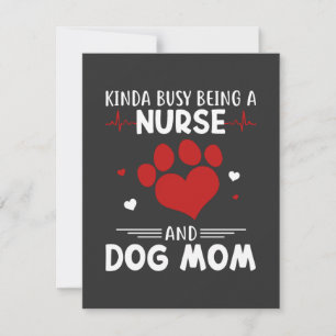 Pflegeleben   Mama von Krankenschwestern und Hunde Dankeskarte