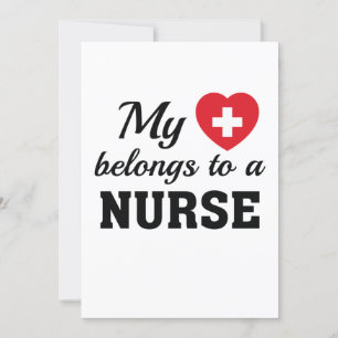 Pflegeleben Mein Herz belongs Nurse Einladung