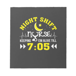 Pflegeleben Night Shift Nurve Behaltend Alive Notizblock
