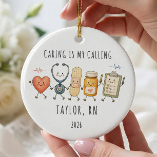 Pflegen ist mein Beruf - Krankenpfleger-Schmuck Keramik Ornament