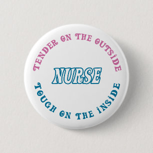 Pflegen Sie Button für Krankenschwester-Woche ode