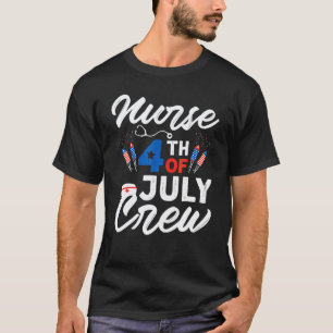 Pflegepersonal feiert 4. Juli Amerikanischer Patri T-Shirt