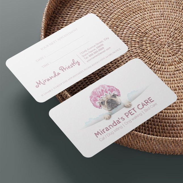 Pflegepersonal Schönheitssalon Baden- und Pflegesa Terminkarte (Von Creator hochgeladen)