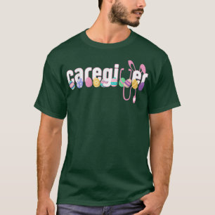 Pflegestethoskop Frohe Ostern Süßer Hase Mit T-Shirt