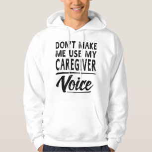 Pflegestimme Lustige Frauen Männer Pflegekraft Hoodie
