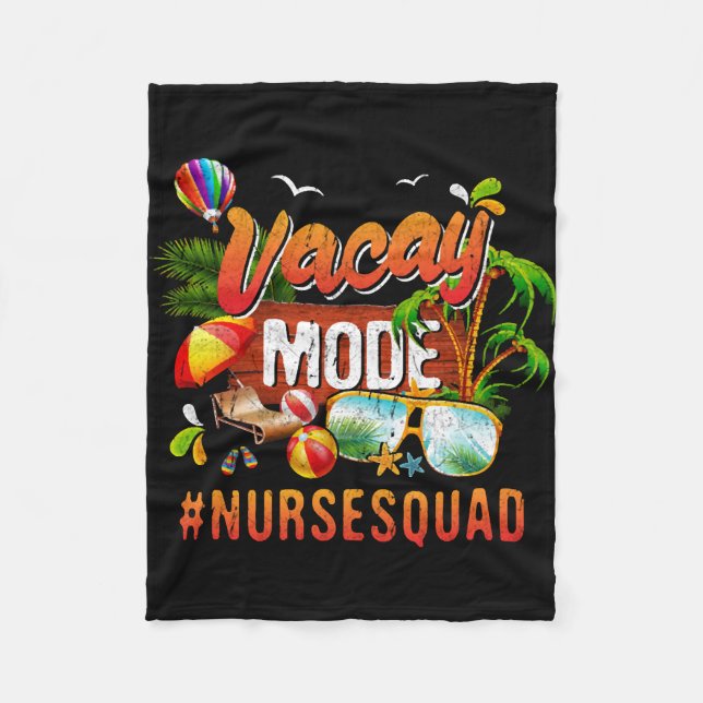 Pflegeurlaub Gruppe Nursesquad Fleecedecke (Vorderseite)