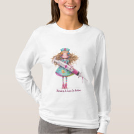 Pflegezitate - Pflege ist Liebe in Aktion. T-Shirt