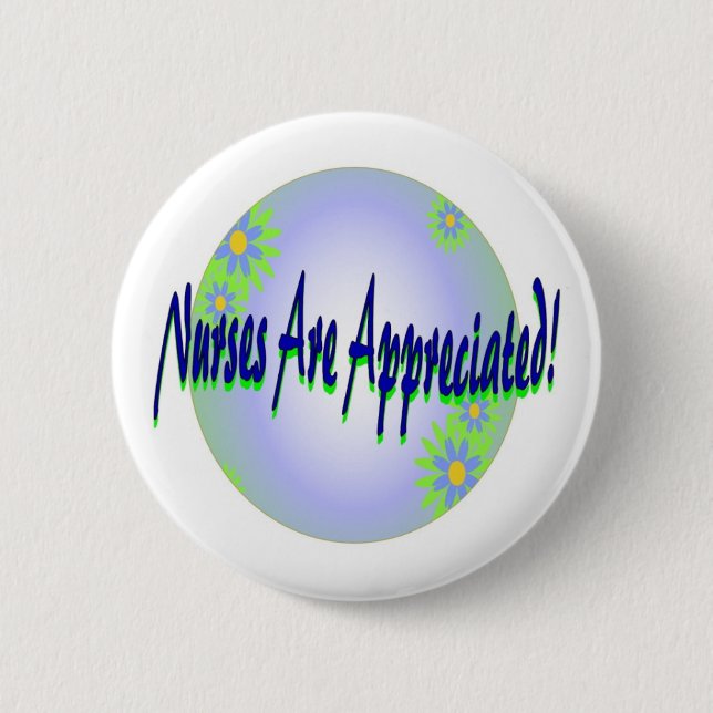 pflegt Anerkennungsknopf Button (Vorderseite)