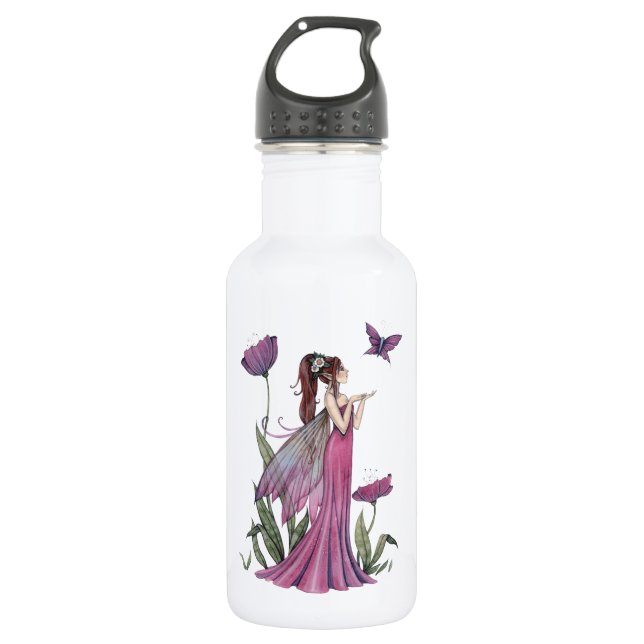Pflücke aus Amethyst Lila Fairy und Butterfly Trinkflasche (Vorderseite)
