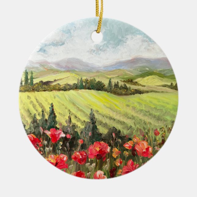Pflücke in der Toskana Landschaftliches Ornament (Vorne)
