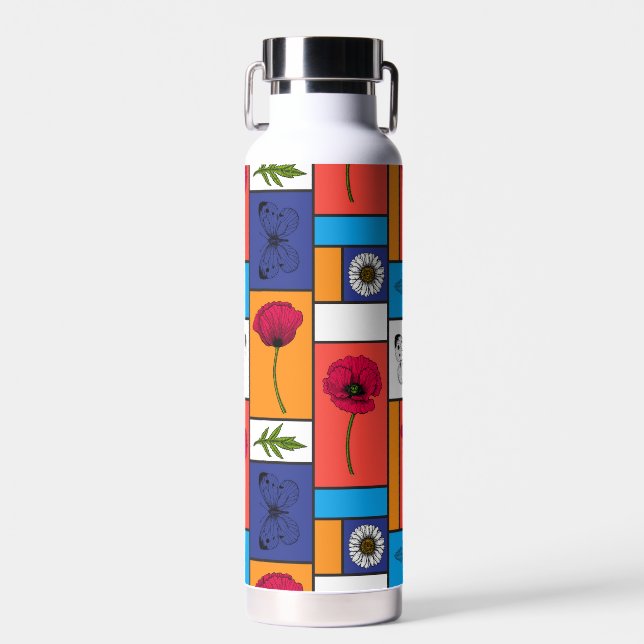 Pflücke in farbigen Schachteln Trinkflasche (Vorne)