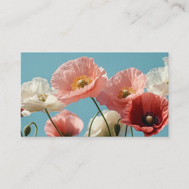 Pflückenfeld gegen einen blauen, weichen Himmel Begleitkarte (Vorderseite)