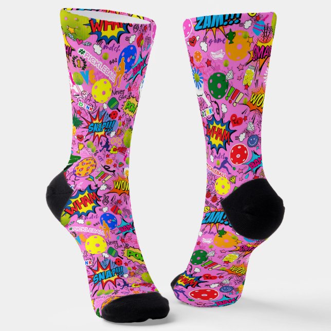 😍 Pflückenrosa Socken (Gewinkelt)