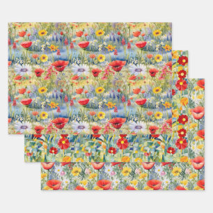 Pflückpapier Geschenkpapier Set