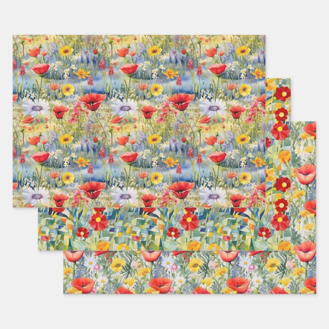 Pflückpapier Geschenkpapier Set (Set)