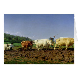 Pflügen in Nivernais, 1849