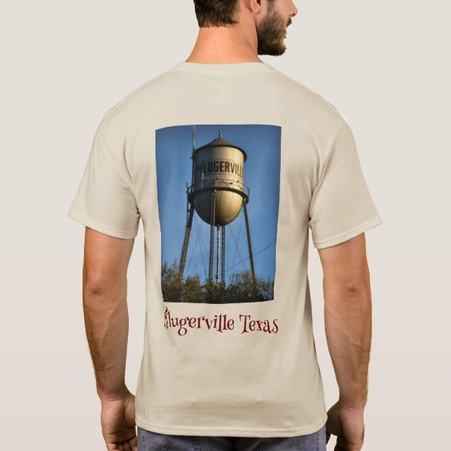 Pflugshirt Pflugerville Texas Water Tower T - Shir T-Shirt (Rückseite)
