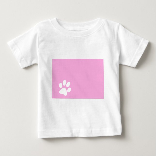 Pfosten für rosa Haustiere Baby T-shirt (Vorderseite)